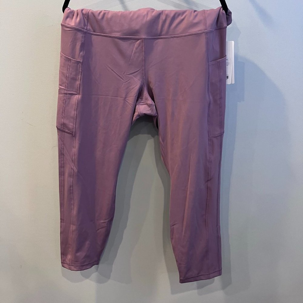 Athelta mauve 7/8 leggings, size 2X, new with tags